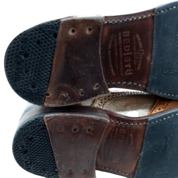 Bed Stu Lita Cobbler Wingtip Brogues Oxford Loafers Size 8.5 Leather Distressed - Picture 10 of 16